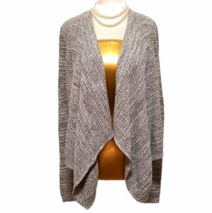 Hollister Heather Gray Open Cardigan Sweater